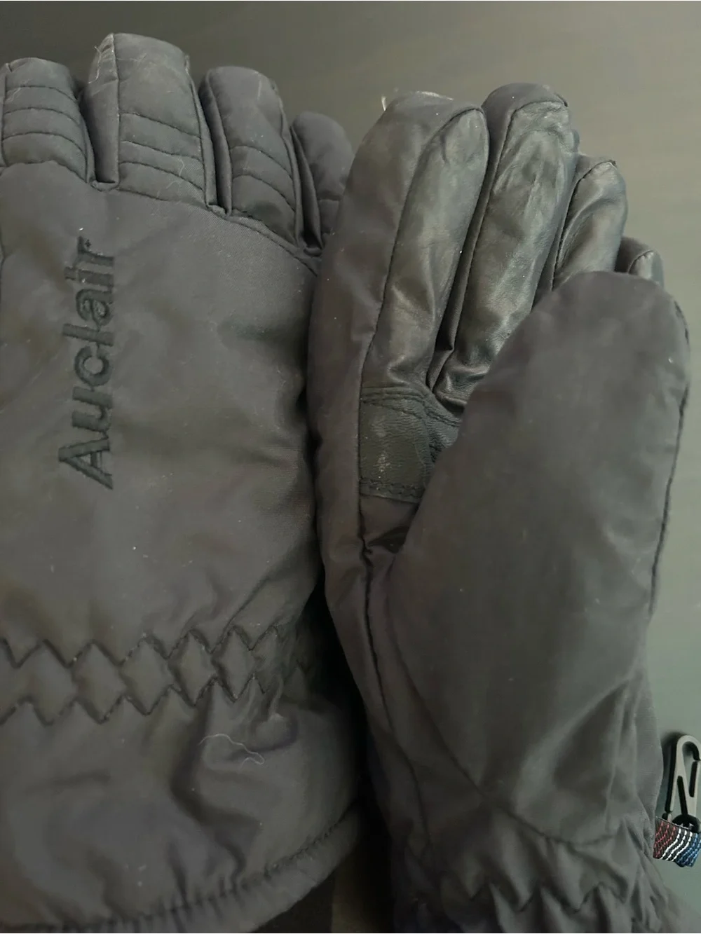 Auclair Women Ski Gloves Black Size Large G/L Down Filled Waterproof Winter